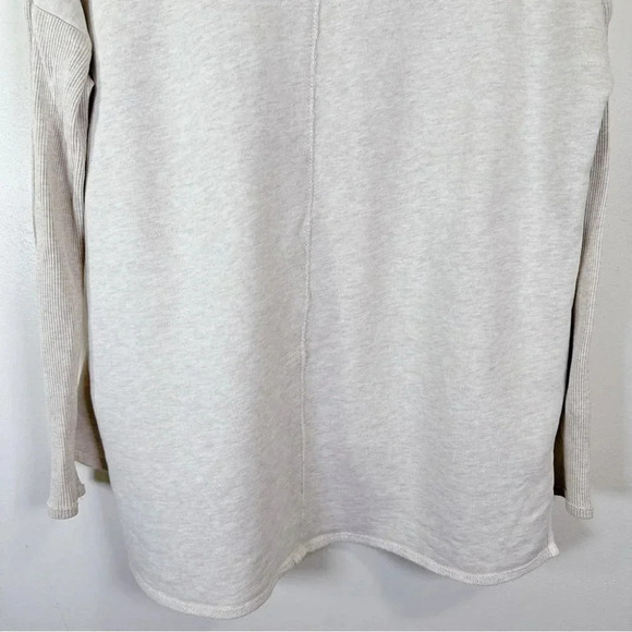 Aritzia Wilfred Open Drape Slit Hem Heathered Birch Cardigan - Picture 11 of 14